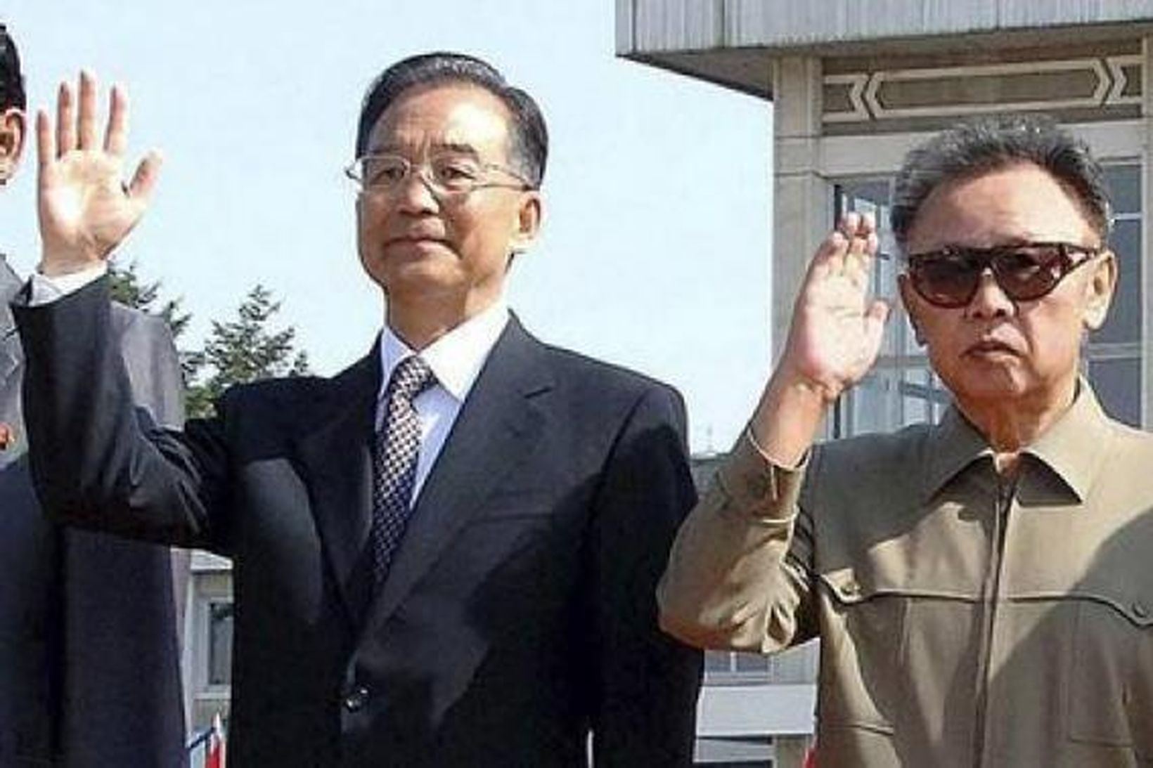 Wen Jiabao, forsætisráðherra Kína, og Kim Jong-il, leiðtogi Norður-Kóreu.