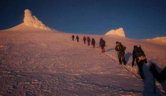 Sólarupprás á Snæfellsjökli
