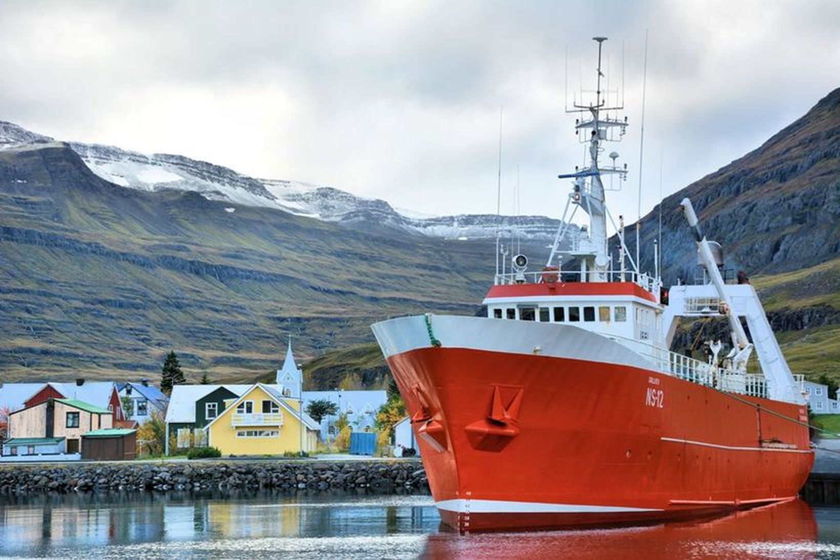 Gullver NS landaði um 112 tonnum á Seyðisfirði í gær …