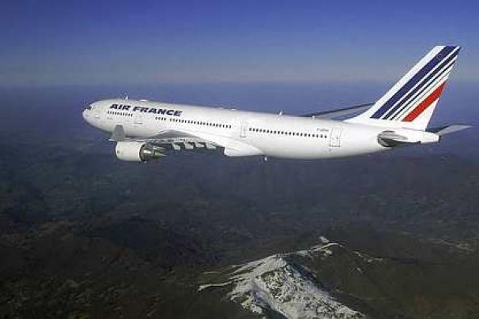 Airbus A330-200 flugvél líkt og sú frá Air France sem …