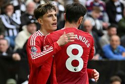 Alejandro Garnacho og Bruno Fernandes.