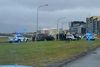 Mikill viðbúnaður við Sæbraut 