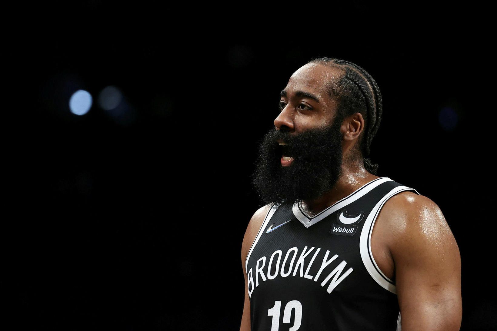 James Harden var stigahæstur allra í leik Brooklyn og Indiana …