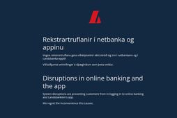 Bankinn biðst velvirðingar.