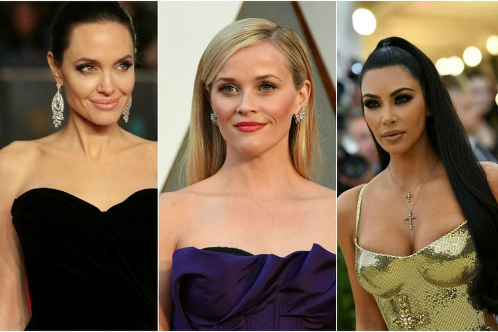 Angelina Jolie, Reese Witherspoon og Kim Kardashian eiga ýmislegt sameiginlegt.