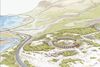 Hringlaga hótel í botni Hvalfjarðar