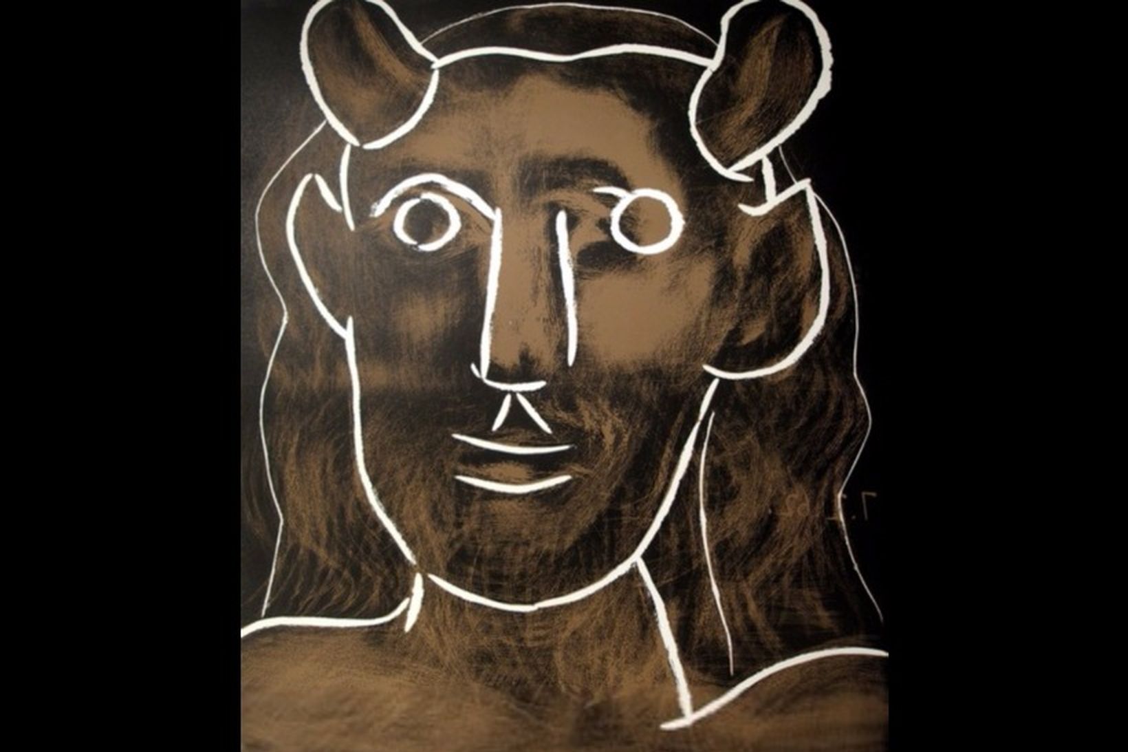 Tête de Faune málverkið eftir Pabla Picasso. Það er núna …
