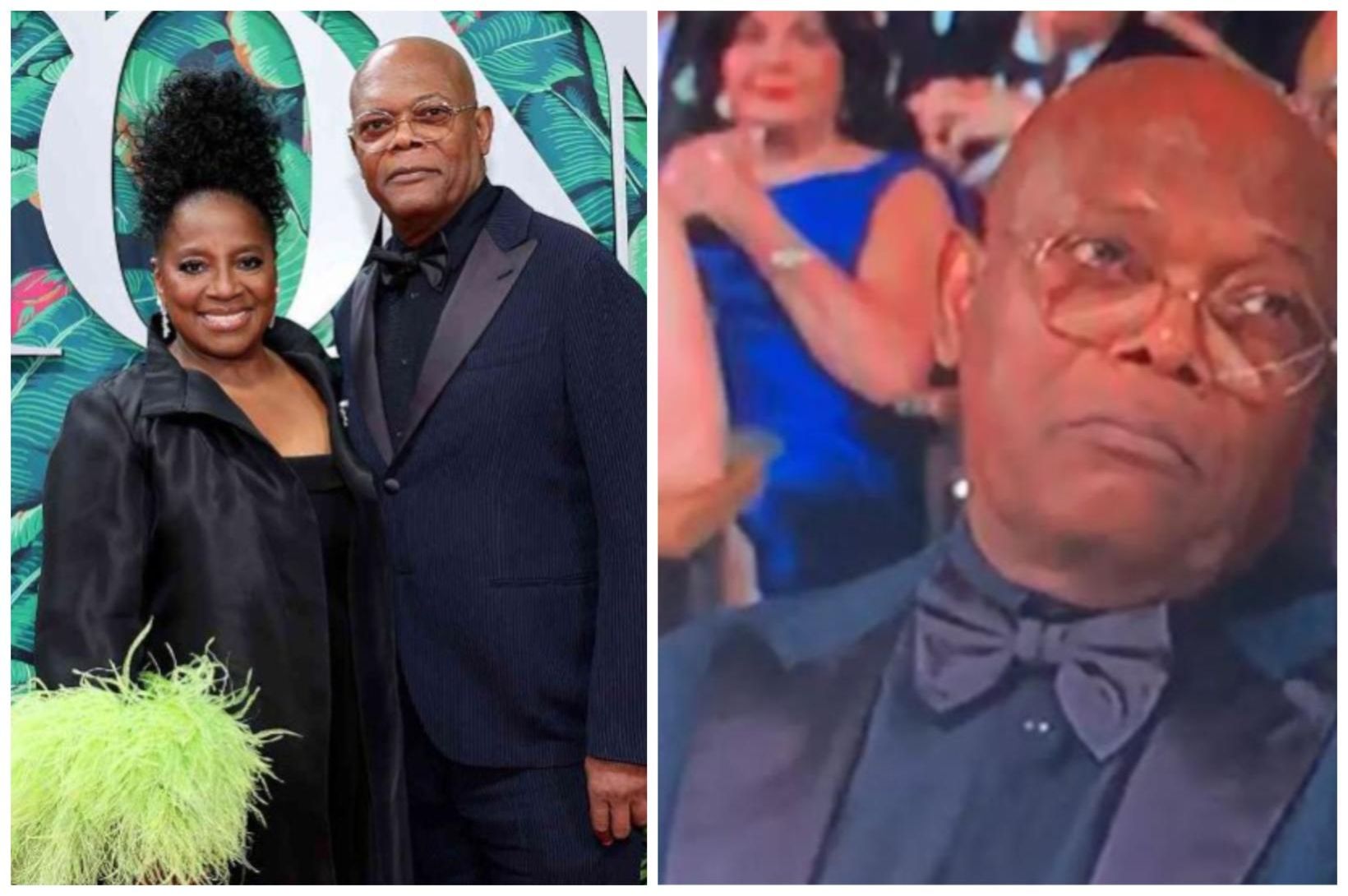 Samuel L. Jackson tapsár á Tony-verðlaunahátíðinni