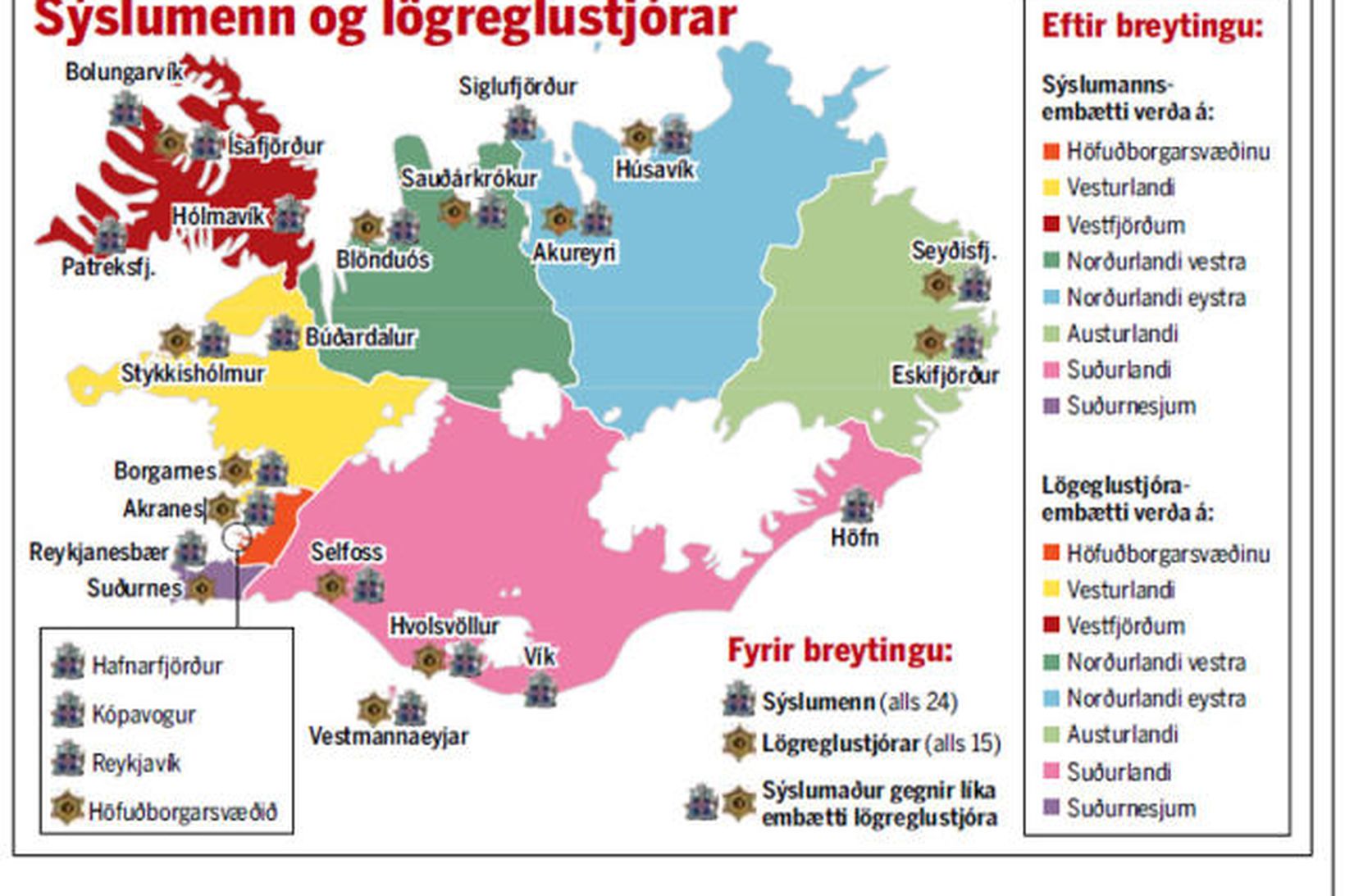 Sýslumenn og lögreglustjórar.