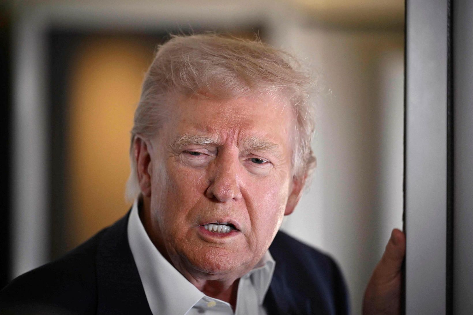 Trump virðist bjartsýnn á árangur.