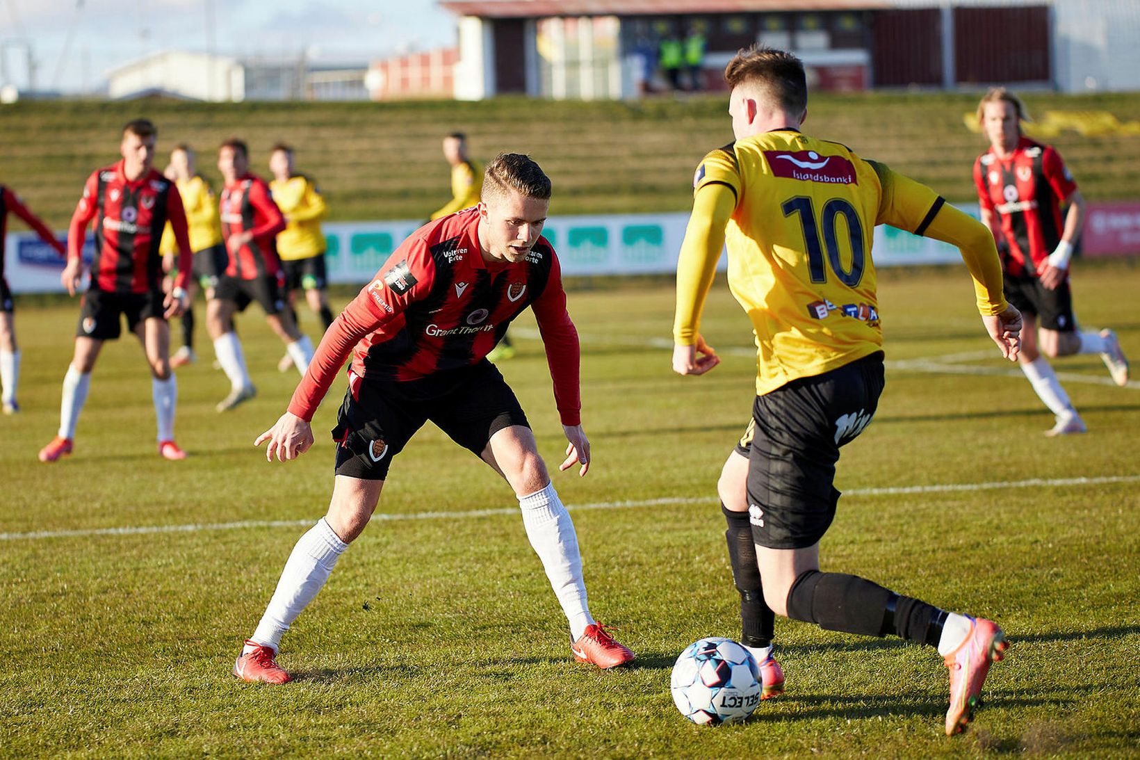 Skagamenn og Víkingar mættust á Akranesi á dögunum.