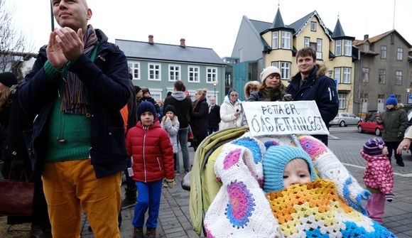 Mótmælin í myndum