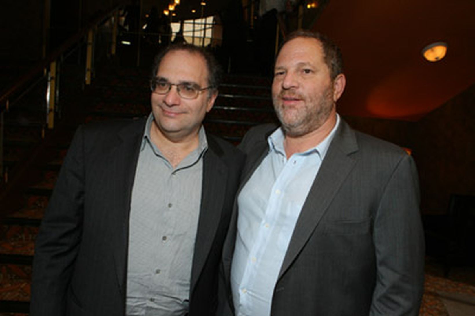 Bræðurnir Bob og Harvey Weinstein.