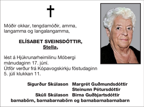 Elísabet Sveinsdóttir,