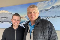 Óskar Torfason ásamt nýjum framkvæmdastjóra, Mikael Steingrímssyni.