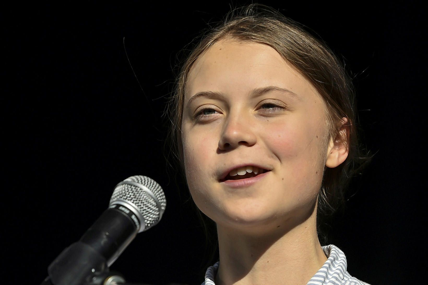 Sænski aðgerðarsinninn Greta Thunberg.