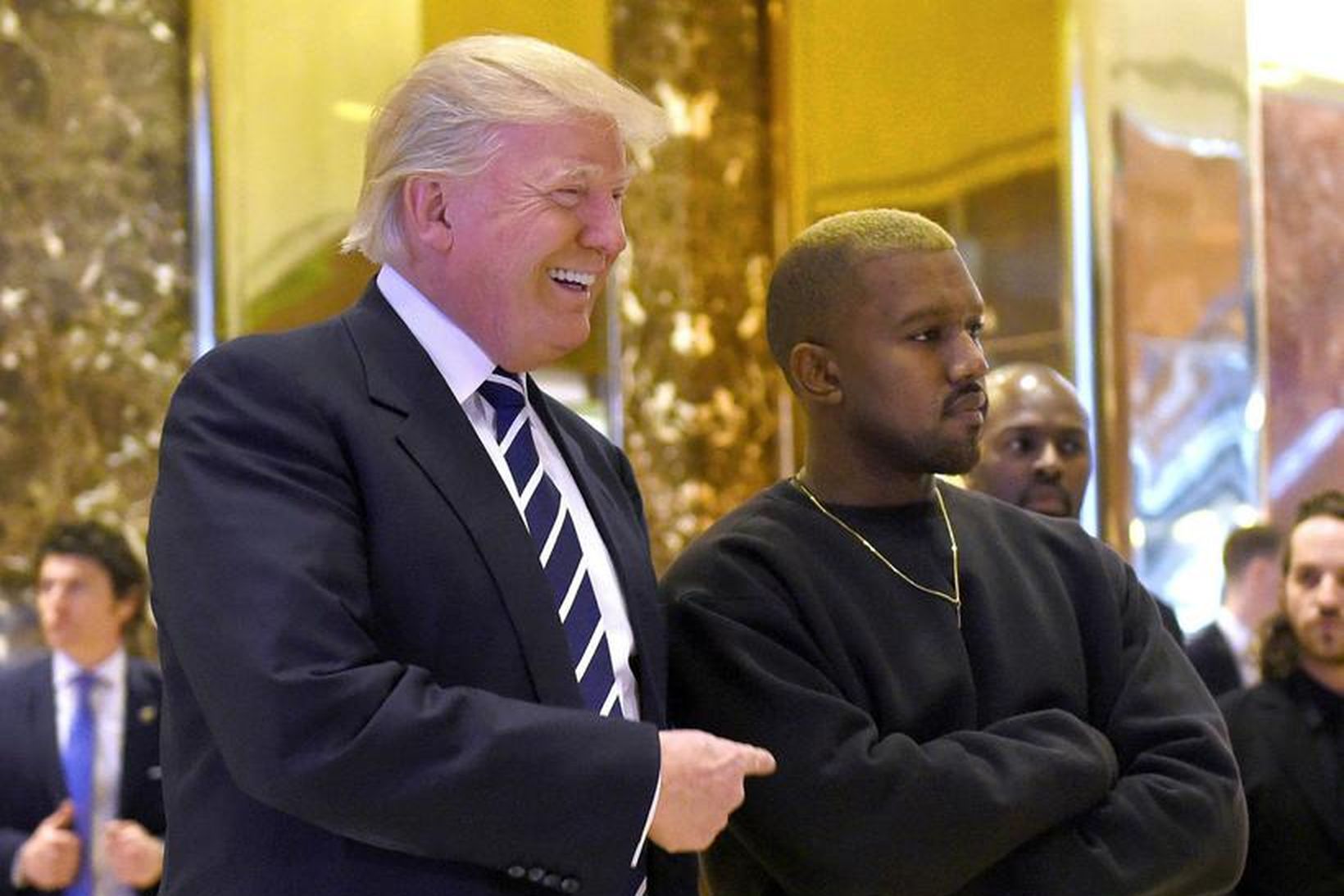 Kanye West og Donald Trump Bandaríkjaforseti virðast vera ágætir félagar. …