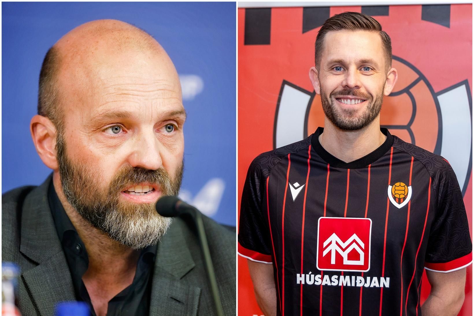 Arnar Gunnlaugsson og Gylfi Þór Sigurðsson.