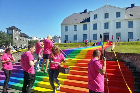 In 2016, the steps in front of Menntaskólinn í Reykjavík junior college were painted in celebration of Reykjavík Pride.