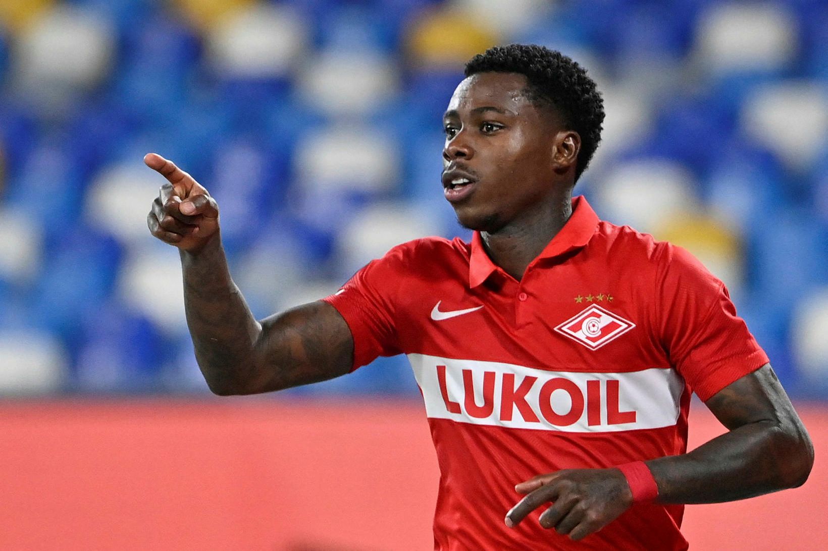 Quincy Promes í leik með Spartak Moskvu fyrir fjórum árum.