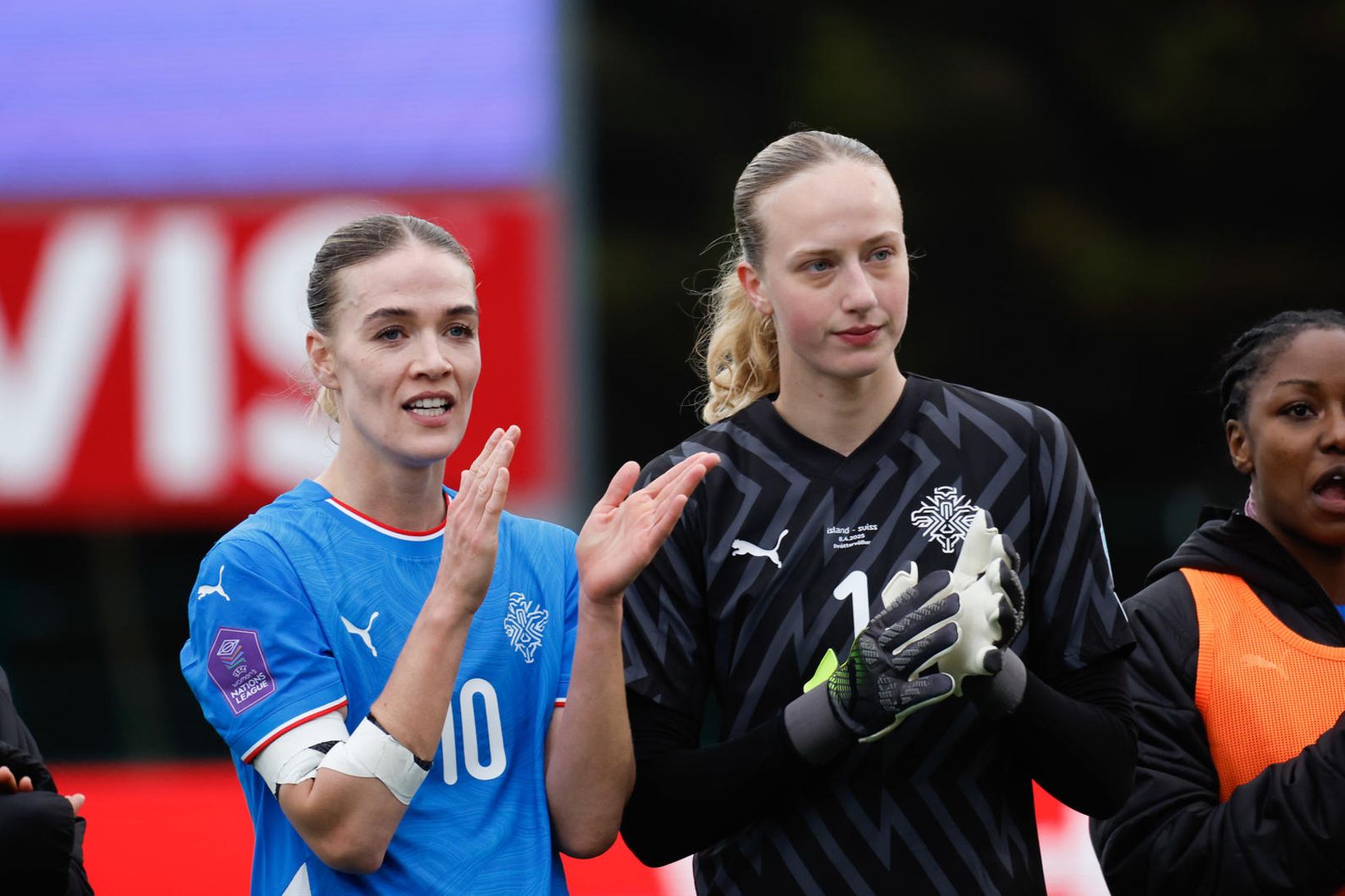 Daný Brynjarsdóttir og Cecilia Rán Rúnarsdóttir.