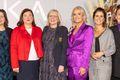 Eliza Reid og FKA-viðurkenningarhafar árið 2024; Tanya Zharov, Guðlaug Rakel Guðjónsdóttir og Inga Tinna Sigurðardóttir sem og Þórdís Kolbrún Reykfjörð Gylfadóttir og Andrea Róbertsdóttir, framkvæmdastjóri Félags kvenna í atvinnulífinu.