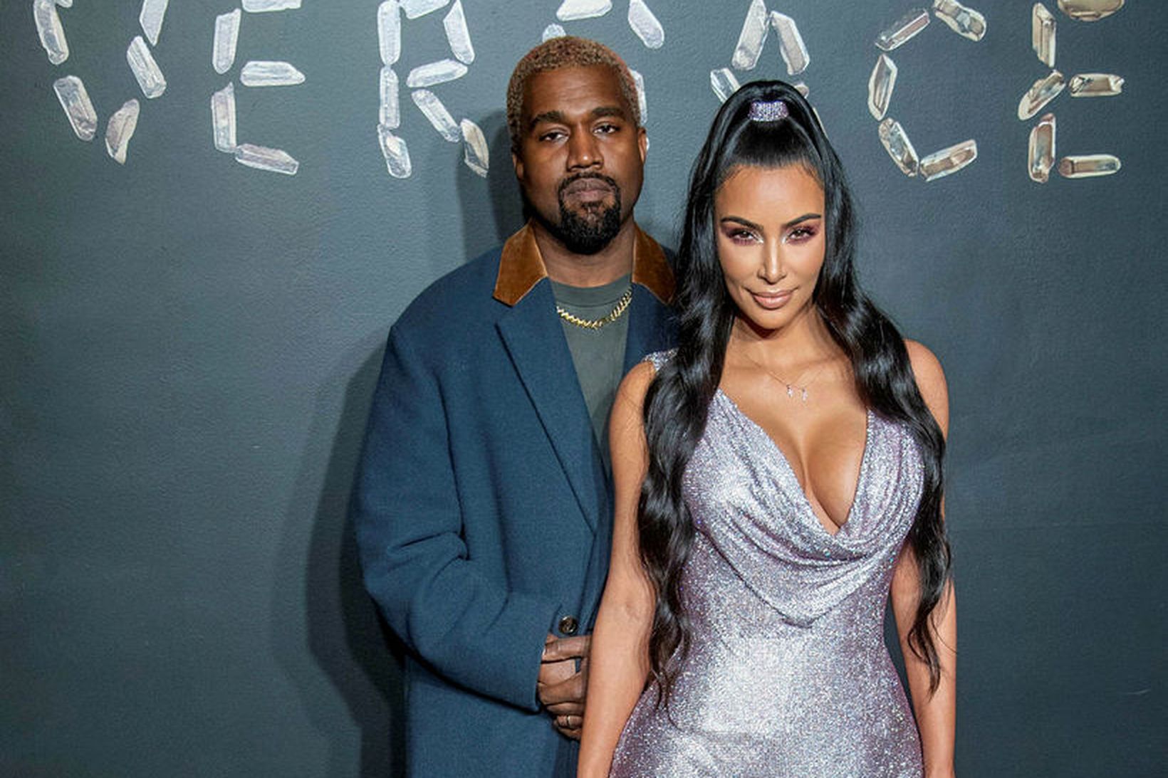 Kanye West og Kim Kardashian eiga þrjú börn fyrir.