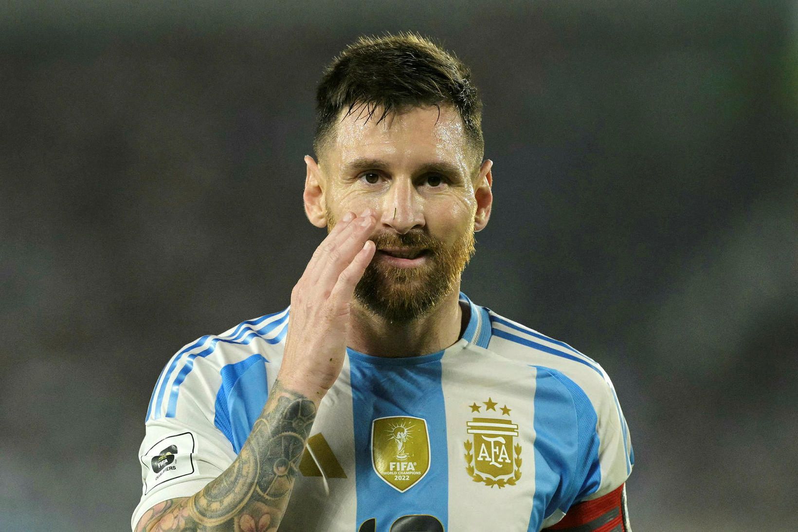 Lionel Messi í leiknum gegn Bólivíu.