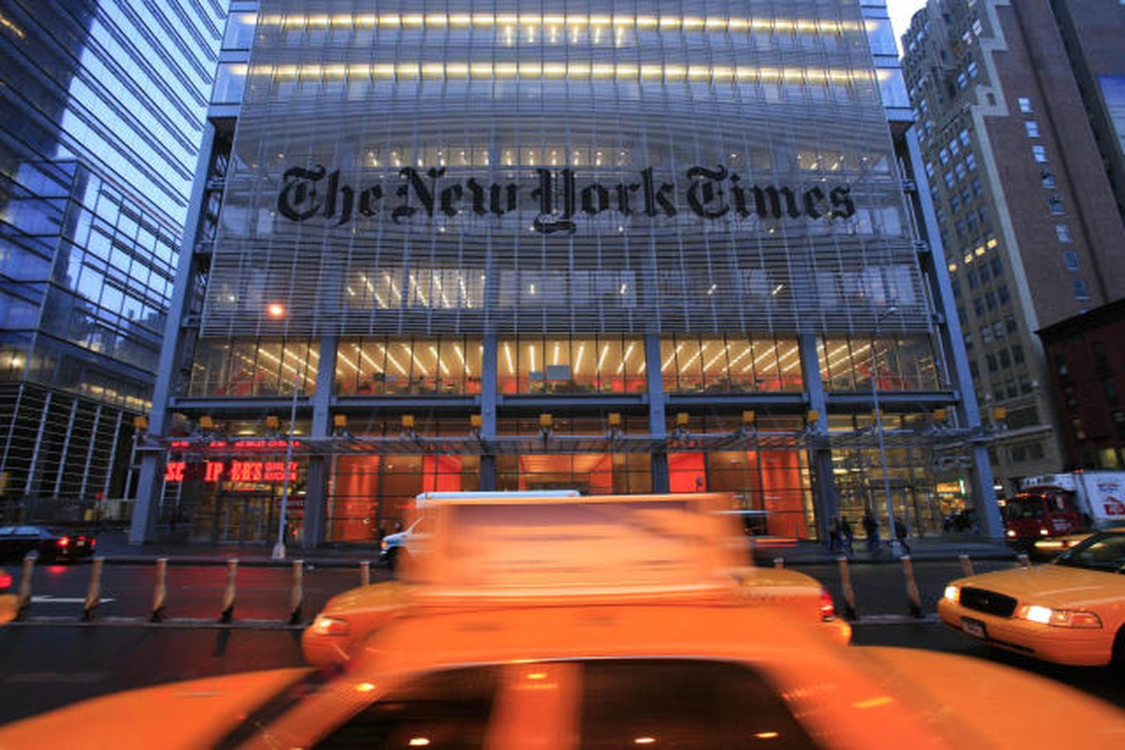 Höfuðstöðvar New York Times á Manhattan