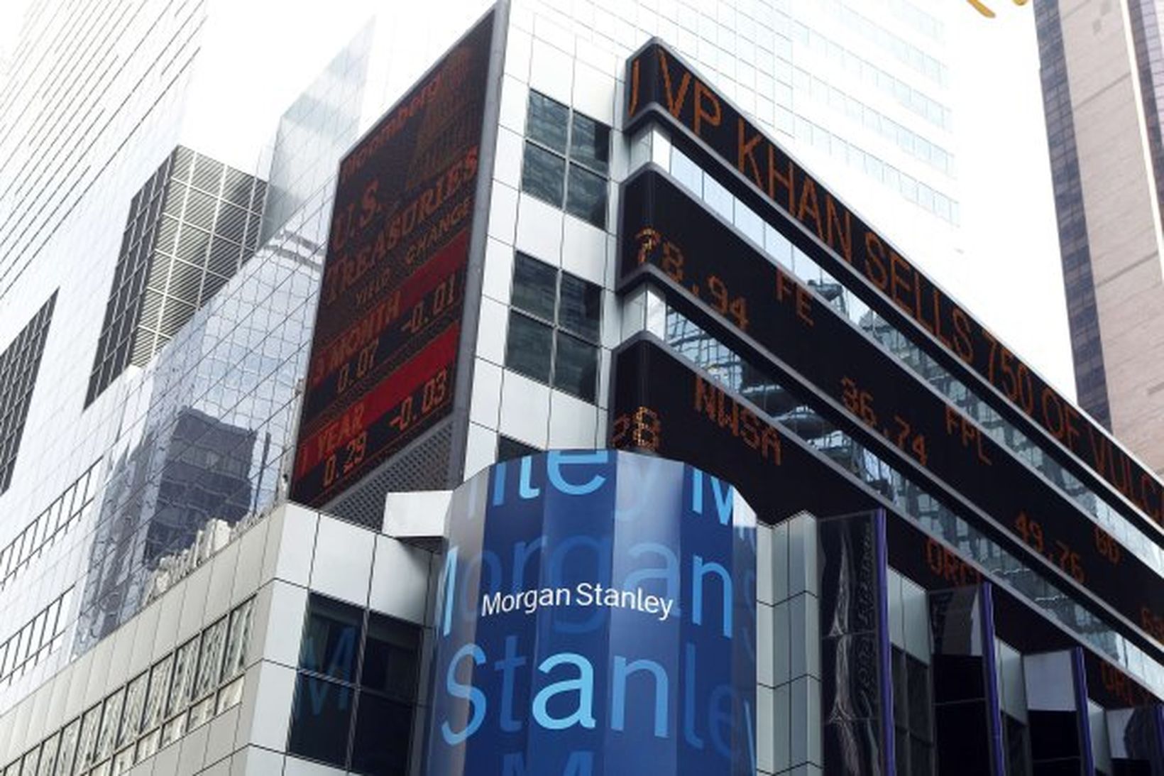 Höfuðstöðvar bankans Morgan Stanley í New York.