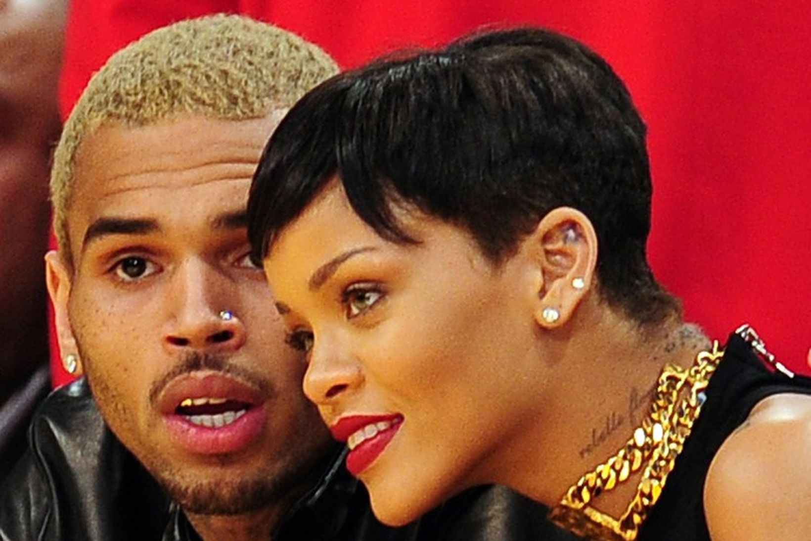 Rihanna og Chris Brown.