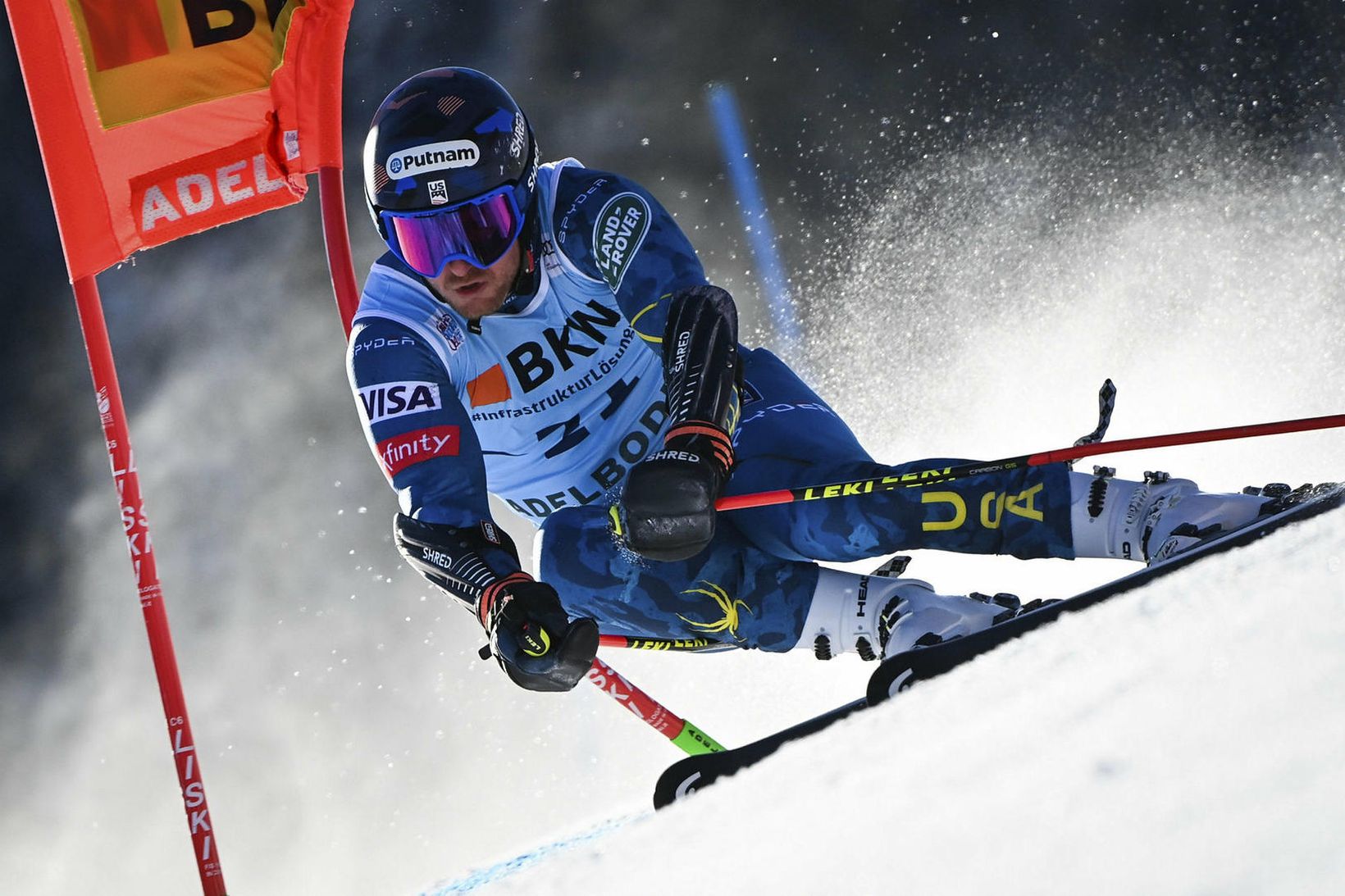 Ted Ligety á heimsbikarmóti í janúar.