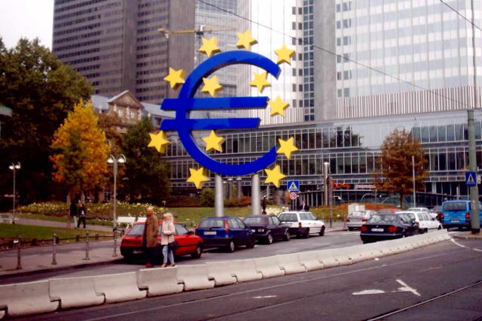 Höfuðstöðvar Seðlabanka Evrópusambandsins (ECB) í Frankfurt.