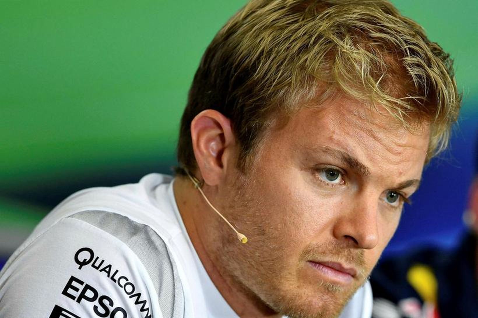 Nico Rosberg á blaðamannafundi í Hungaroring í Búdapest í gær.