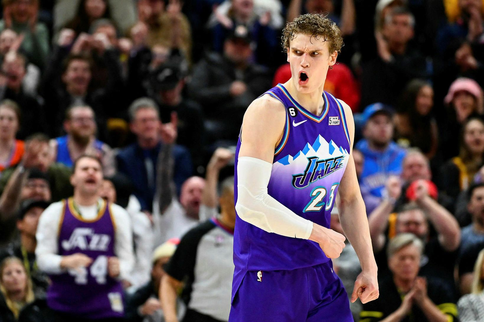 Lauri Markkanen hefur leikið frábærlega fyrir Utah Jazz á tímabilinu.