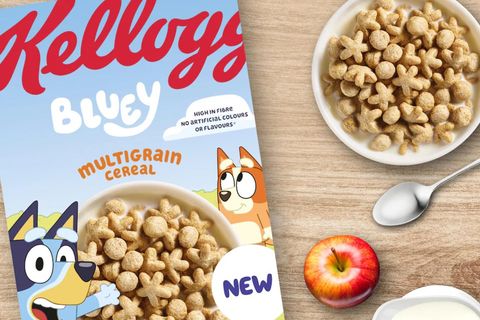 Kellogg´s hefur sett á markaðinn nýtt morgunkorn, Kellogg´s Bluey Multigrain.