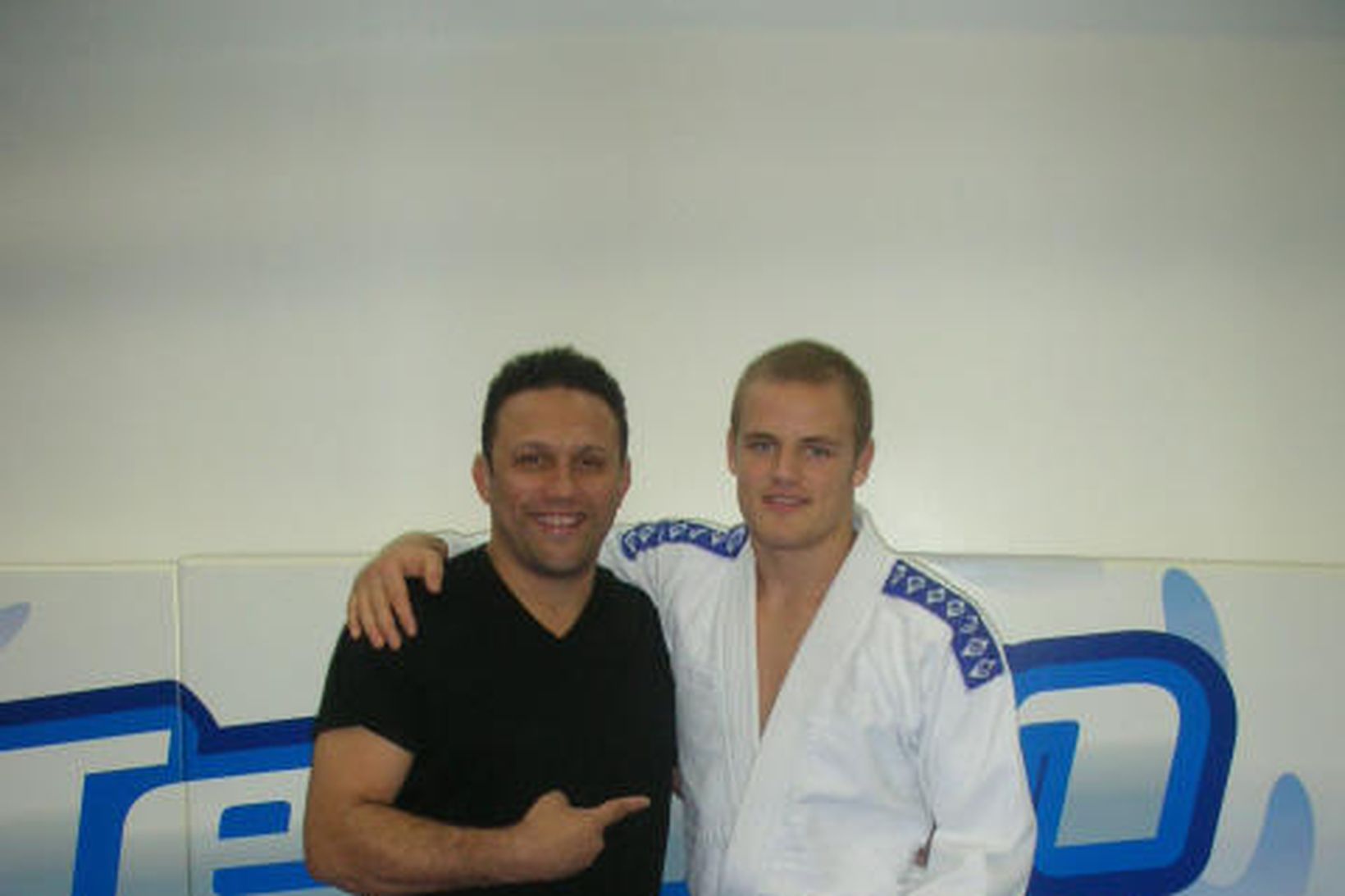 Renzo Gracie og Gunnar Nelson í New York í kvöld …