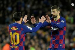 Lionel Messi og Gerard Pique spiluðu saman í þrettán ár með aðalliði Barcelona.