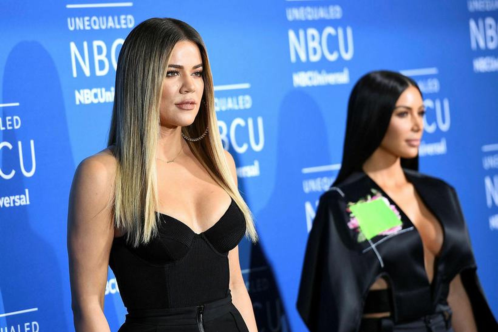 Khloe Kardashian og Kim Kardashian verða líklega með eins vagna.