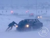 Ófærð á Suðurlandsvegi