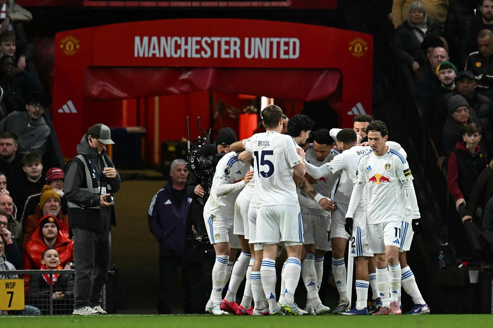 Man. Utd - Leeds, staðan er 1:2