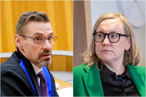 Helgi Magnús Gunnarsson vararíkissaksóknari og Þorbjörg Sigríður Gunnlaugsdóttir dómsmálaráðherra.