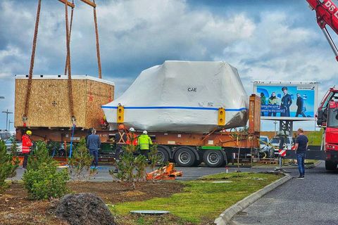 Three of the company's four Airbus flight simulators will now be in use in Iceland, all in Hafnarfjörður, but one will be moved to Amsterdam in the Netherlands.