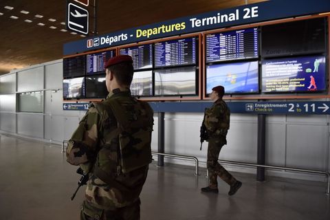 Heightened security measures have already been put in place in other European airports, such as here in Paris.