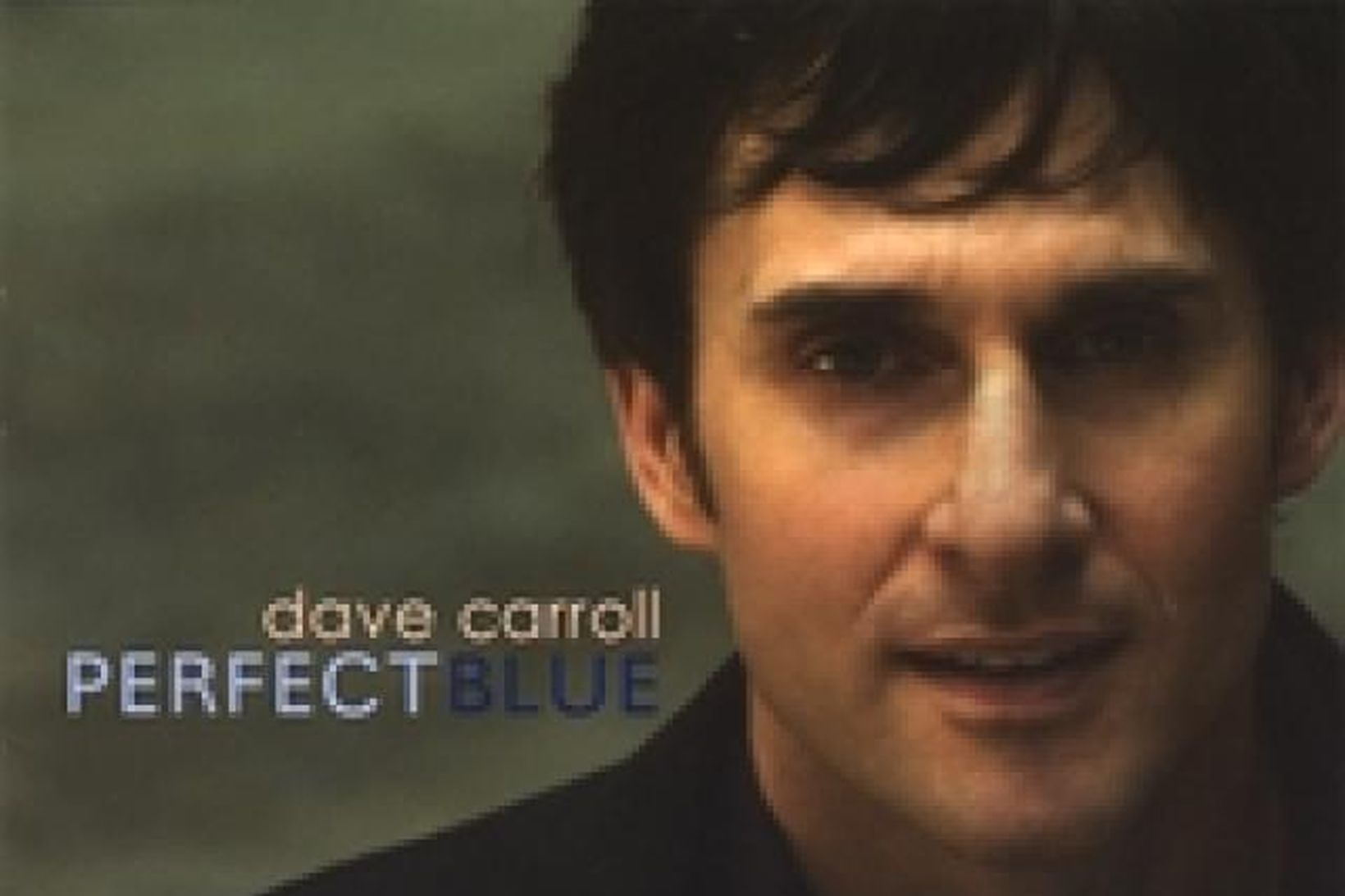 YouTube-stjarnan Dave Carroll á umslagi plötunnar Perfect Blue.