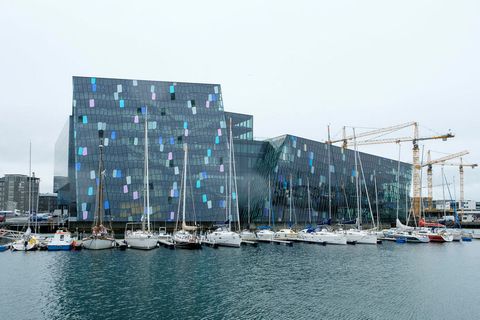 Harpa Concert Hall and Conference Centre opened in 2011 and is designed by Henning Larsen and Batteríið architects in collaboration with artist Olafur Elíasson.