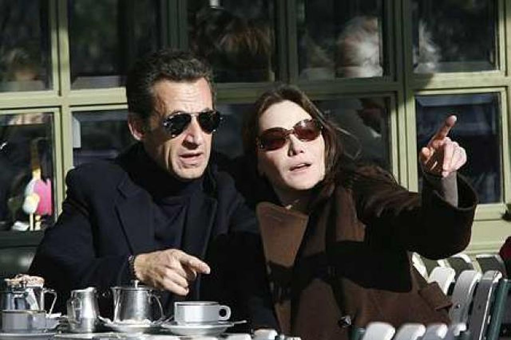 Nicolas Sarkozy og Carla Bruni.