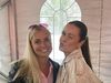 Lína Birgitta Sigurðardóttir with her friend recently at "Í hjarta Hafnarfjarðar" festival this weekend.