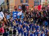 The workers' protest began at Skólavörðuholt at 1:30 pm.