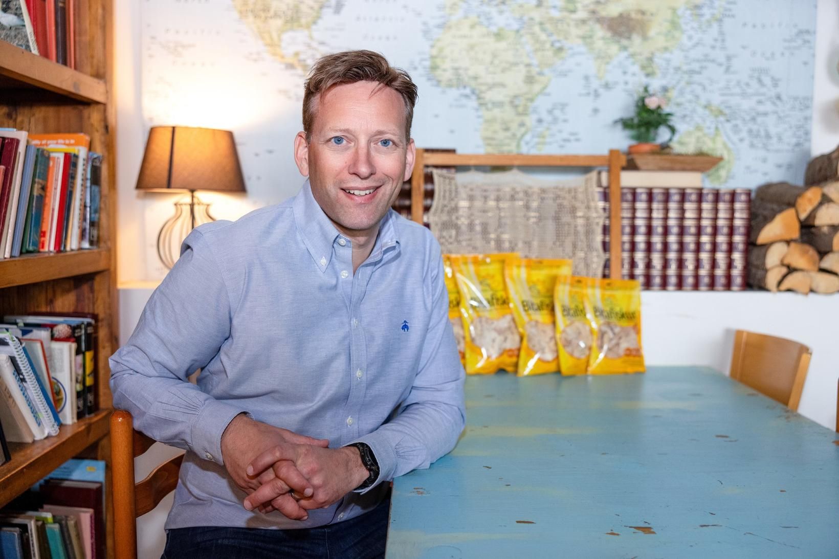 Jóhannes Egilsson, framkvæmdastjóri Von Iceland, vill gera harðfisk aðgengilegan fyrir …